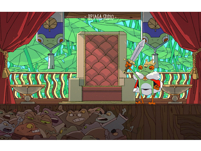 青蛙国王
<br>“喂！听我说一句”