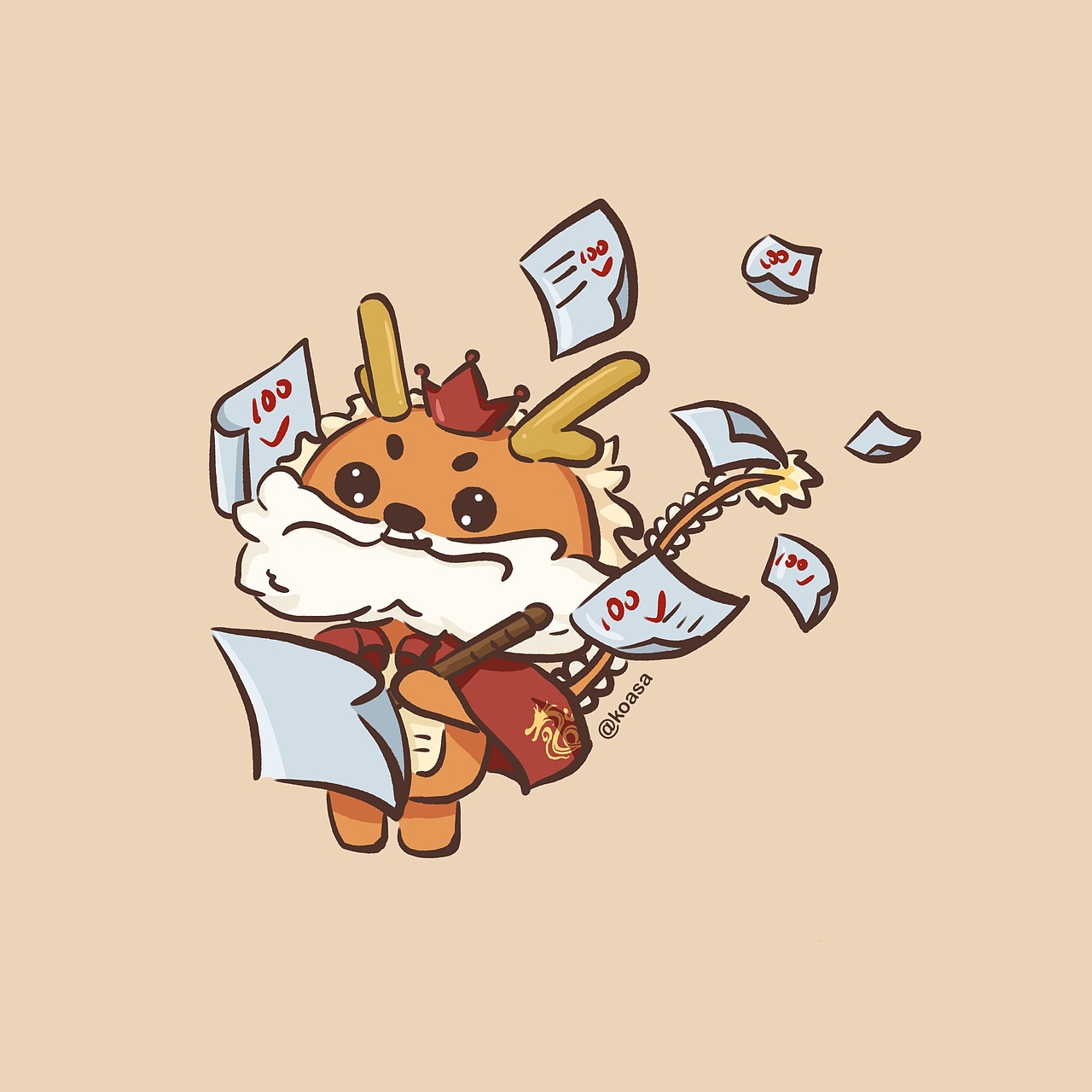 龙年头像（图ZMzYwNjE5NTQ0） - 创作习作 - 站酷设计师koasa_原创素材 - 站酷ZCOOL