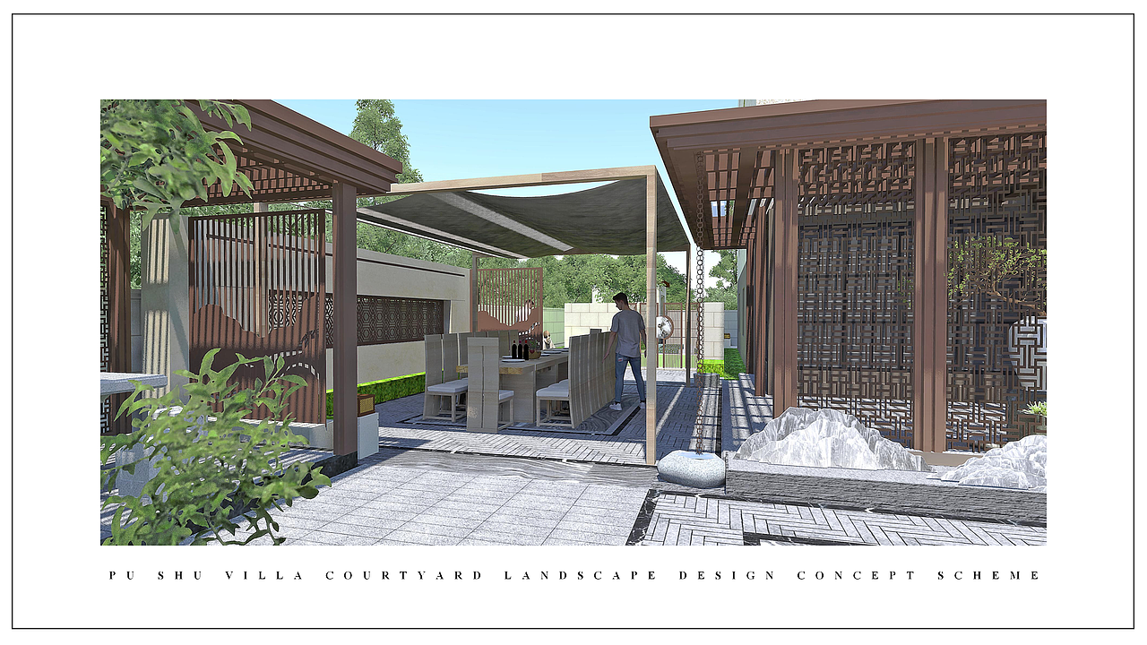 庭院景观设计（图ZMjY4Nzk3MDQ4） - 景观设计 - 站酷设计师温澜潮生_ewan原创素材 - 站酷ZCOOL