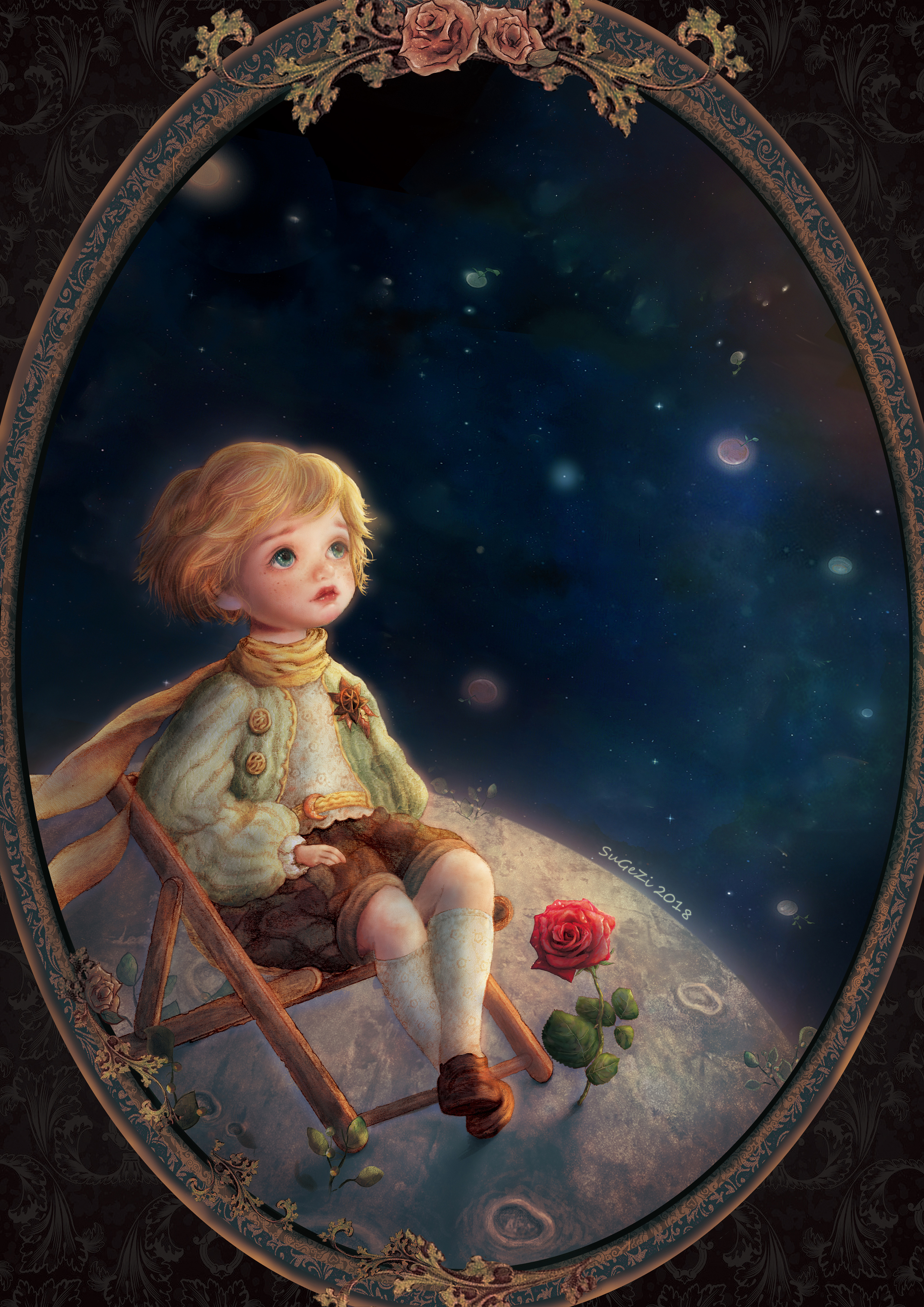 《小王子》|插画|绘本|苏格子插画 - 原创作品 - 站酷 (zcool)