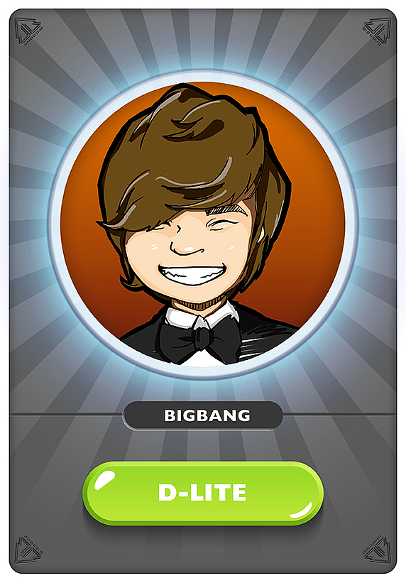 比格棒Bigbang广州演唱会宣传小游戏卡牌绘制（图ZMjc3NjE1ODA=） - 艺术插画 - 站酷设计师凯米Kamin原创素材 - 站酷ZCOOL
