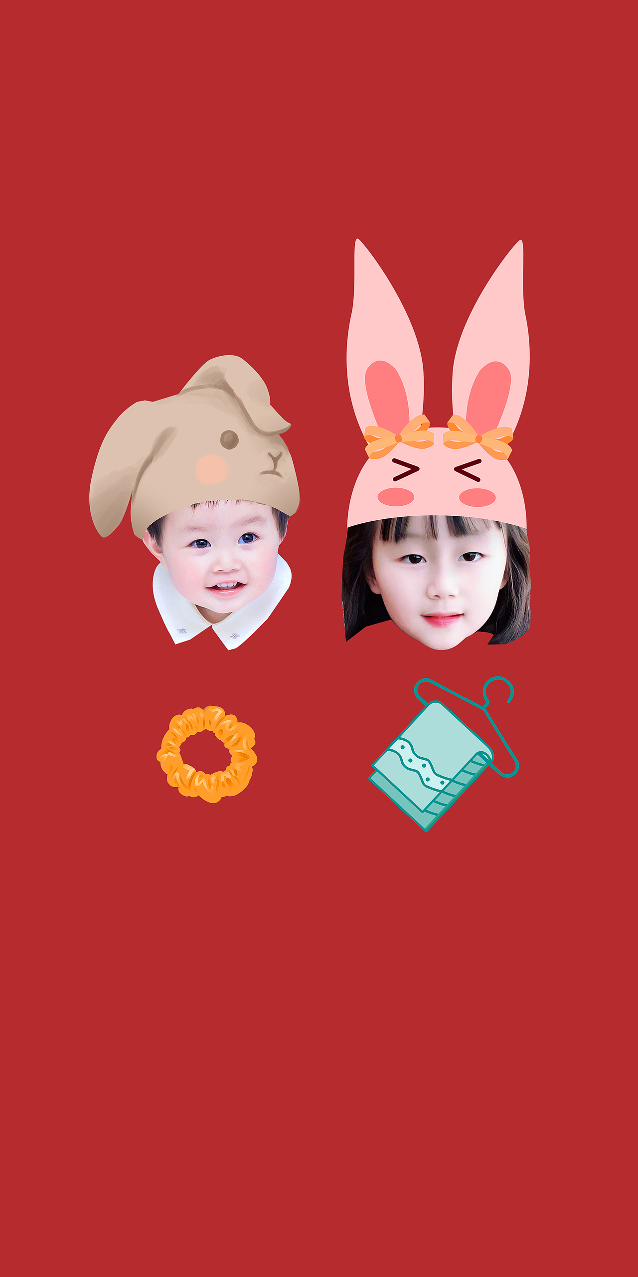 亲子手机壳(嘟嘟和嗯嗯)