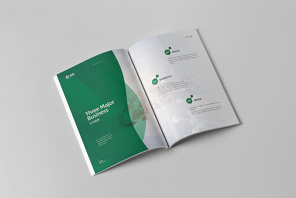 医疗科技画册 细胞画册 科研画册 绿色画册（图ZMTk1NzM1NDgw） - 书籍/画册 - 站酷设计师前图设计原创素材 - 站酷ZCOOL