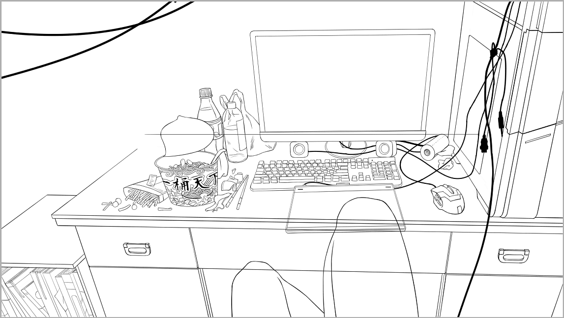 书房场景插画（图ZMTc0NTAxOTI0） - 创作习作 - 站酷设计师飞DesigN飞原创素材 - 站酷ZCOOL