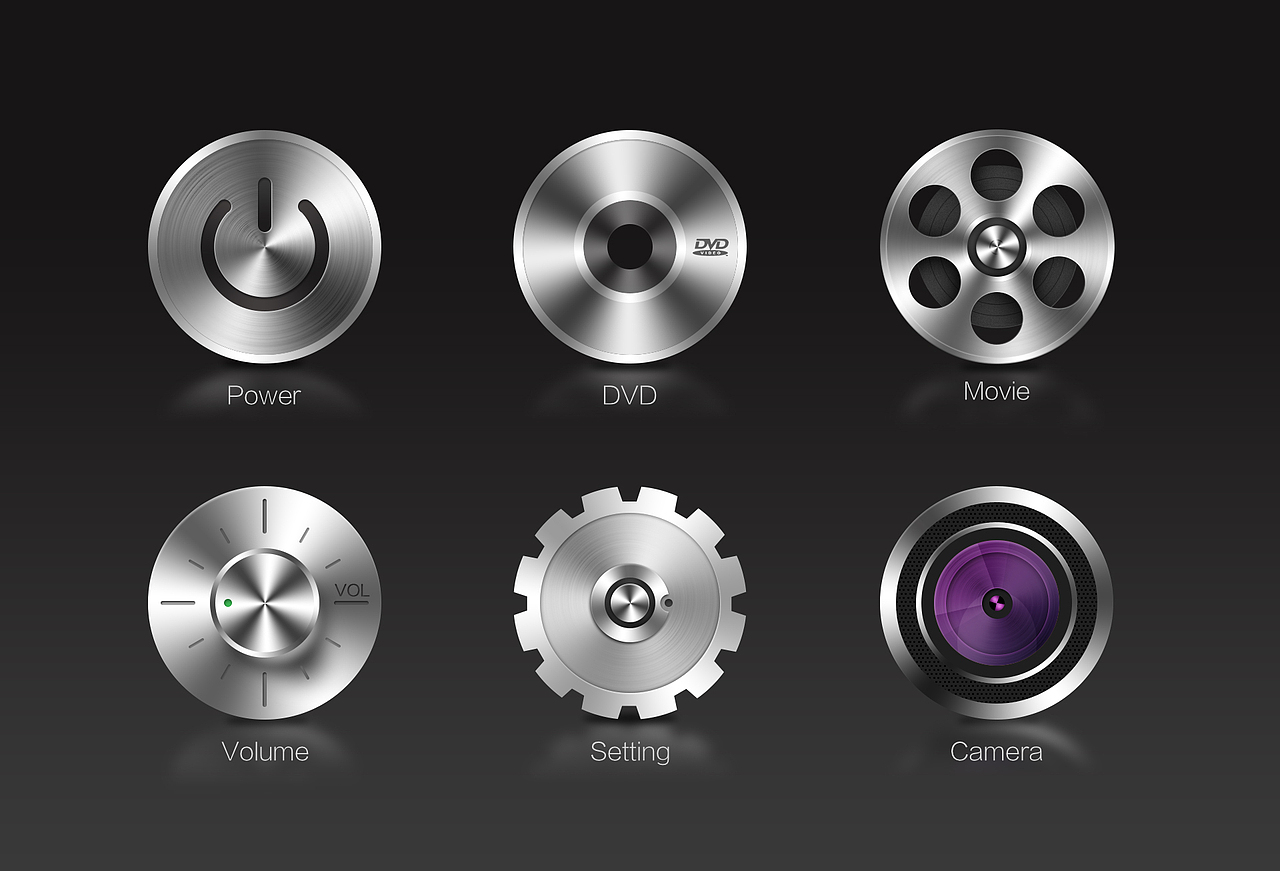 金属图标|ui|图标|古月潇灵_原创作品-站酷zcool