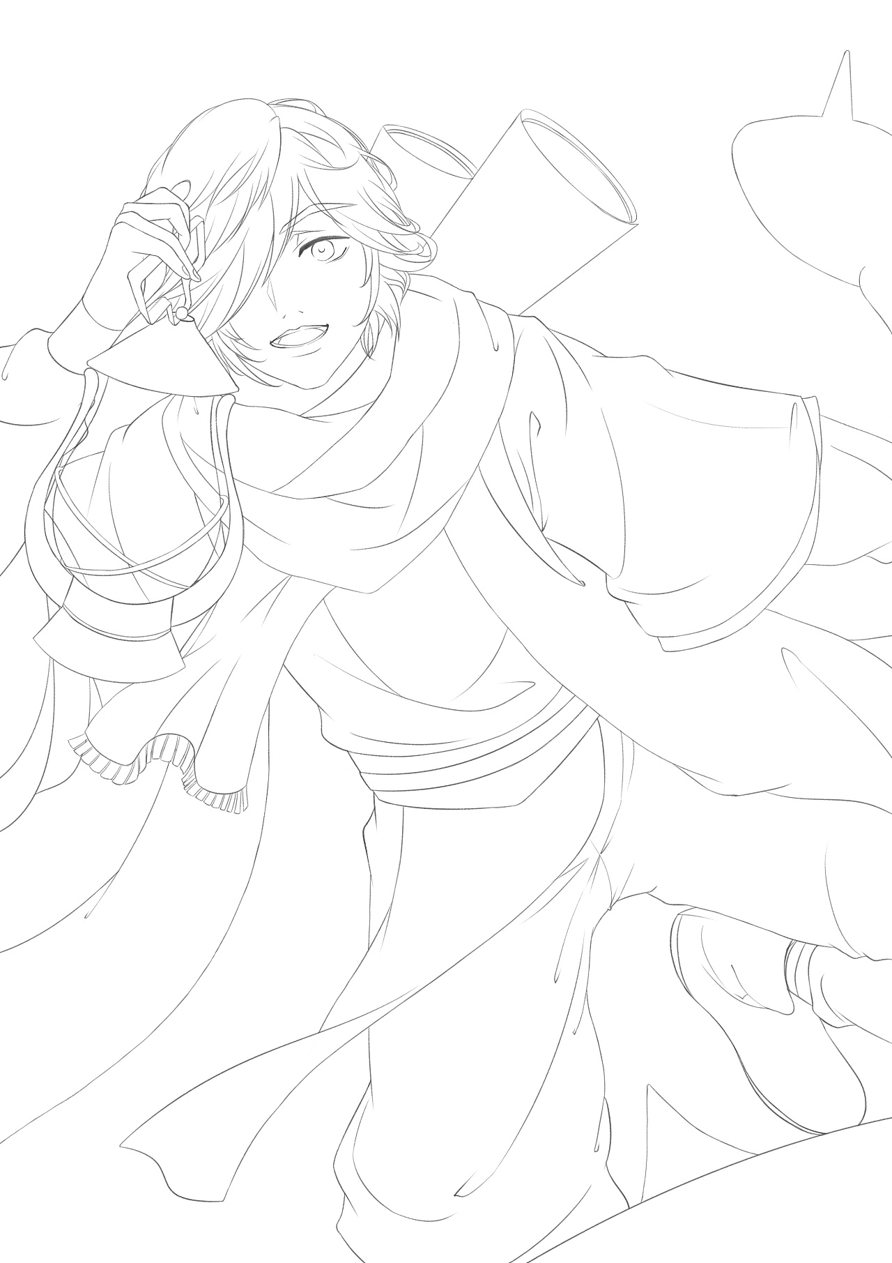 庄周(云端筑梦师)同人作品|插画|艺术插画|我是白小蛇 - 原创作品