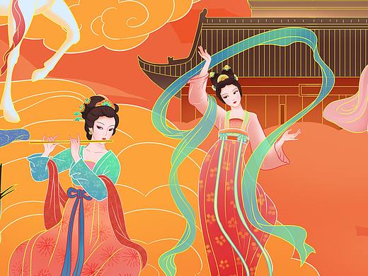 唐代仕女插图