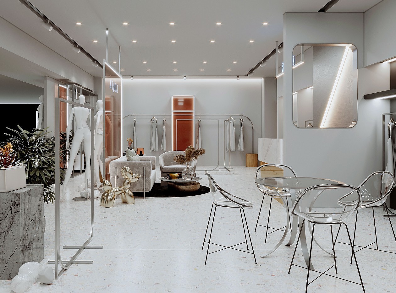 现代服装店小清新来了