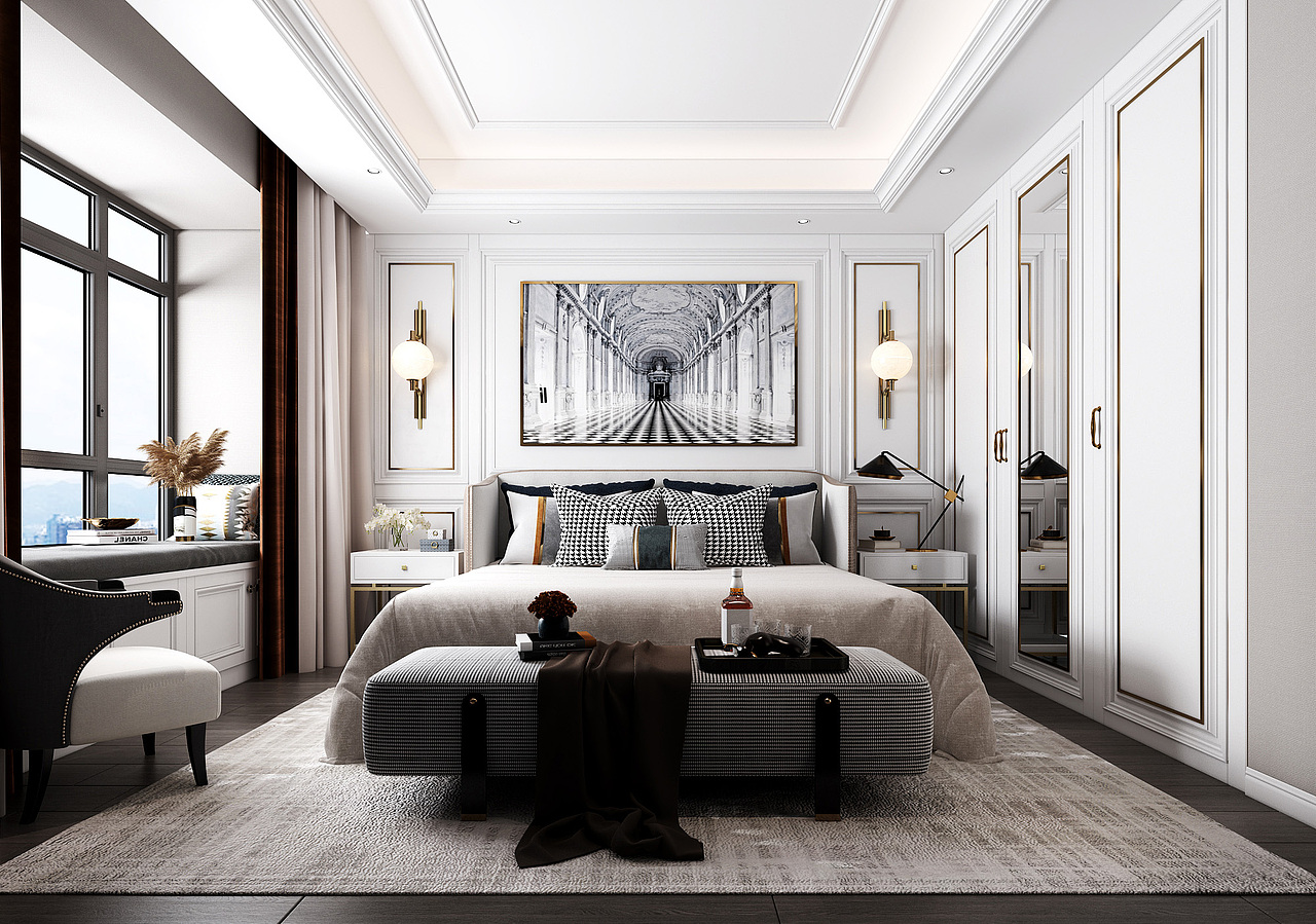 欧式卧室（图ZMjczMjkwMTQ0） - 家装设计 - 站酷设计师潇落13225818589原创素材 - 站酷ZCOOL