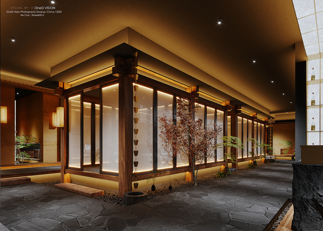 大庆蚝探长日式餐饮（图ZMzI3MzI2NDU2） - 酒店餐饮设计 - 站酷设计师CGI_OneD原创素材 - 站酷ZCOOL