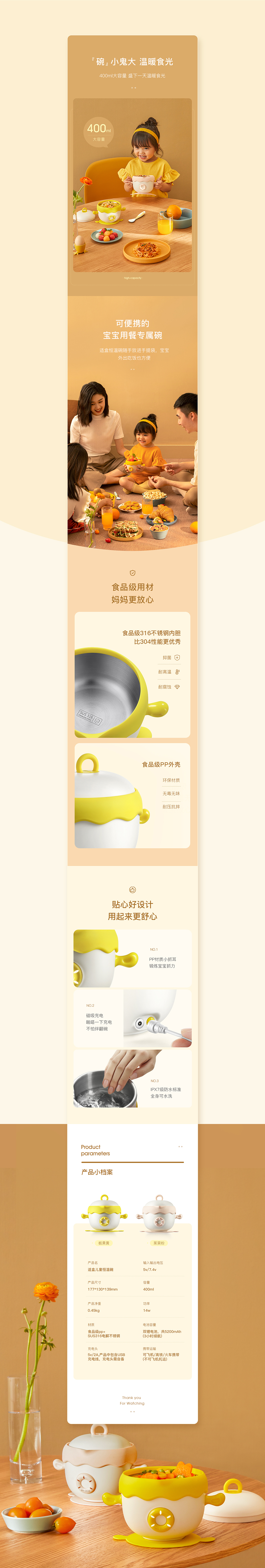 适盒儿童恒温碗详情（图ZMjYyMjYyNDMy） - 电商 - 站酷设计师camenzo原创素材 - 站酷ZCOOL