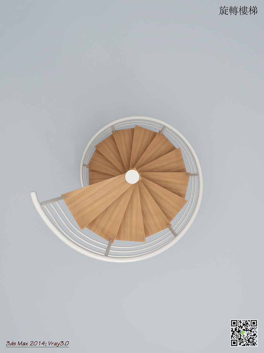 旋转楼梯（附上模型与制作步骤）（图ZNjIzNTU1MDg=） - 家装设计 - 站酷设计师yk1086原创素材 - 站酷ZCOOL