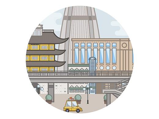 宁波街景-鼓楼