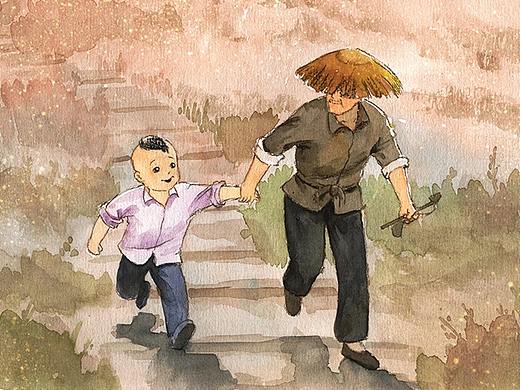 邱勋文学手绘水彩插图-已出版