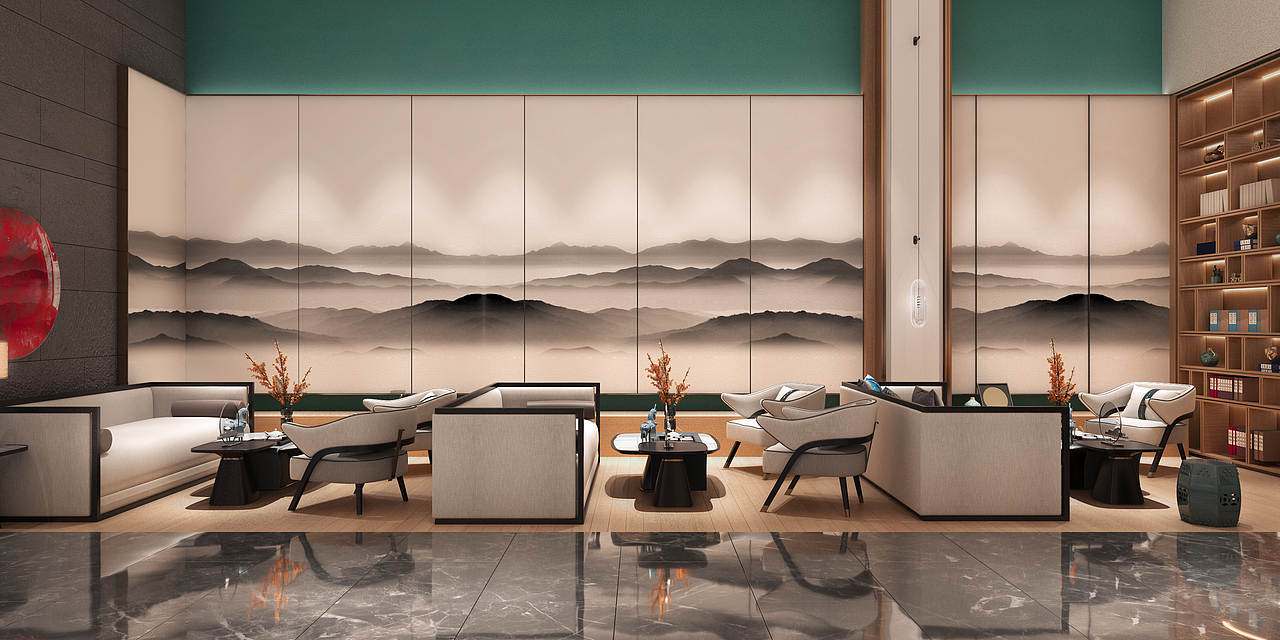 19年底设计的一个小售楼部（图ZMTk2ODQyNzg4） - 家装设计 - 站酷设计师needmadbee原创素材 - 站酷ZCOOL