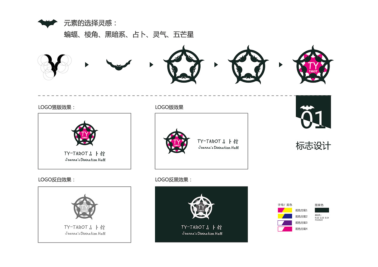 TY-TAROT占卜馆标志设计（图ZNzM3OTc4NzI=） - Logo - 站酷设计师伸手摘星Ann原创素材 - 站酷ZCOOL