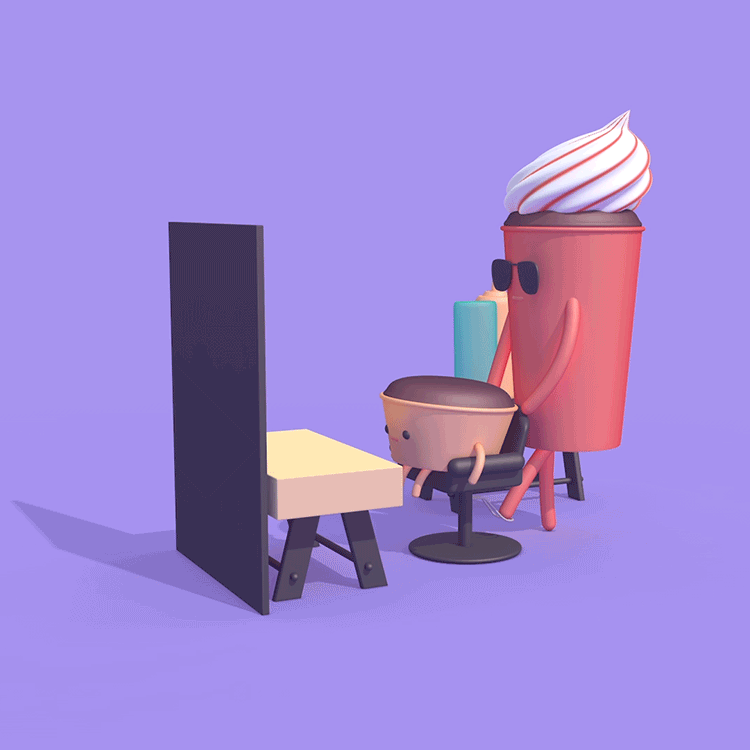 万物皆可萌everything can be cute(c4d小动画)