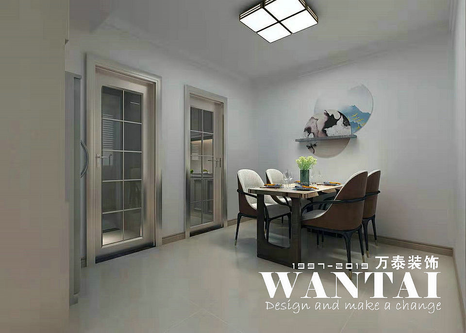 泰安天竹佳苑装修 |天竹佳苑96平新中式风格装修效果图（图ZMTc3ODI2NjY0） - 家装设计 - 站酷设计师泰安小胖装修原创素材 - 站酷ZCOOL