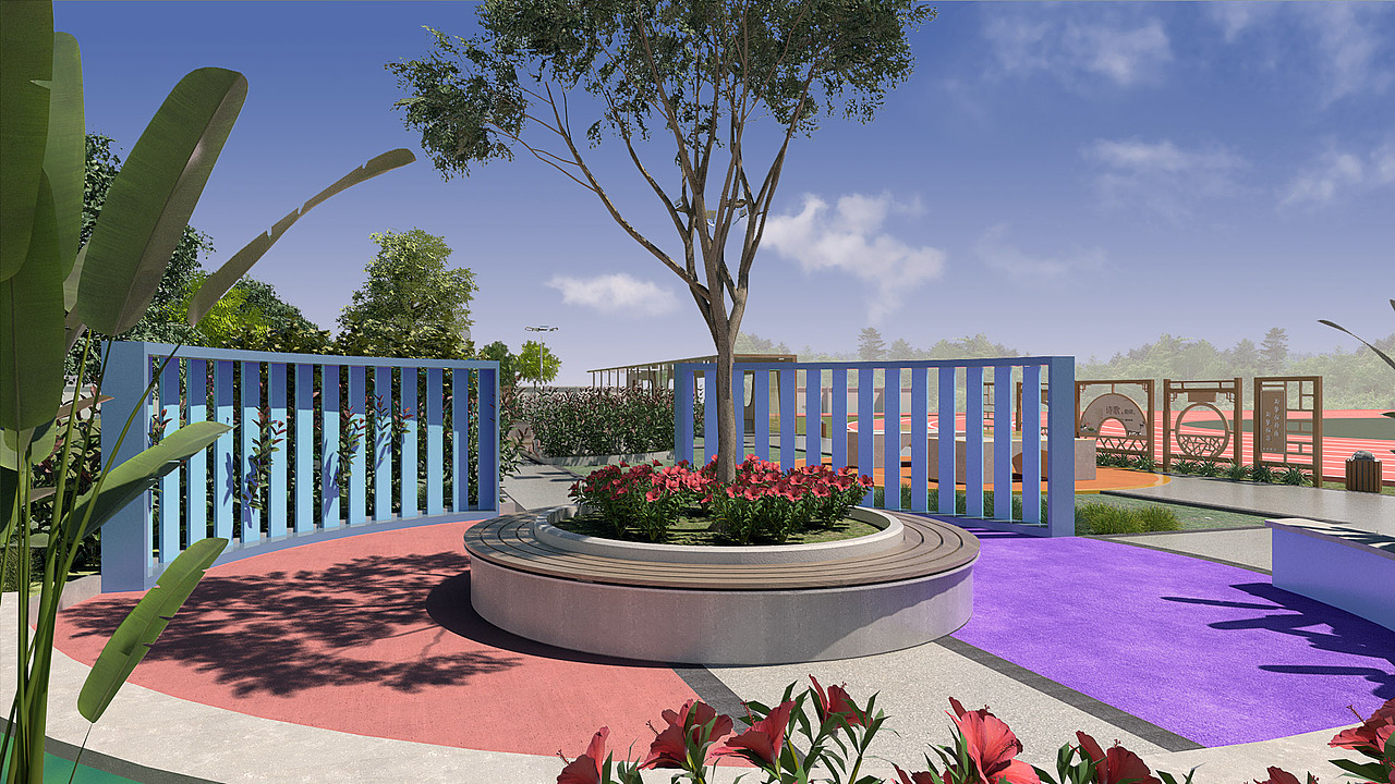 校园操场公共空间