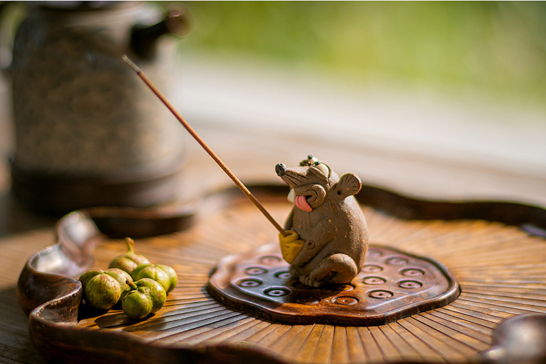 器十二原创手工陶瓷捏雕生肖鼠 迷你 茶宠香插摆件（图ZMjE5ODg1MDAw） - 其他手工艺 - 站酷设计师器十二原创素材 - 站酷ZCOOL