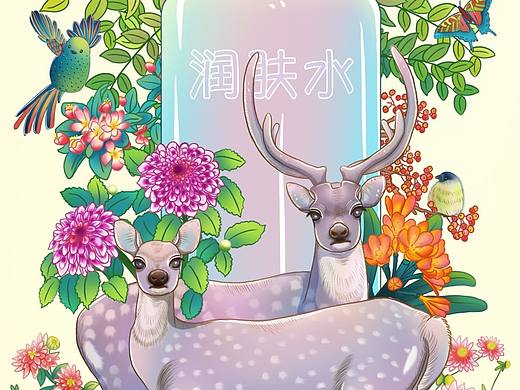 国潮梅花鹿