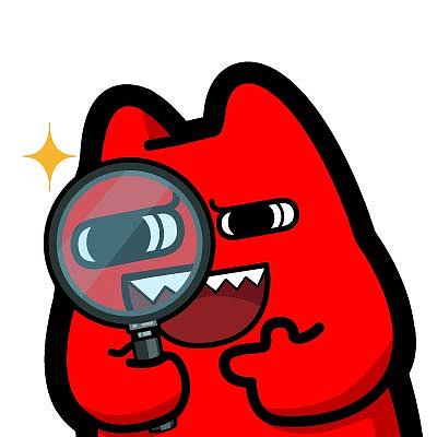 h13【魔鬼猫表情-观察】#半身 放大镜 坏笑 放大镜 ip 动漫 魔性 斗图