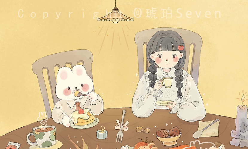 个人练习（图ZMzU5NDUwNzY4） - 儿童插画 - 站酷设计师琥珀Seven原创素材 - 站酷ZCOOL