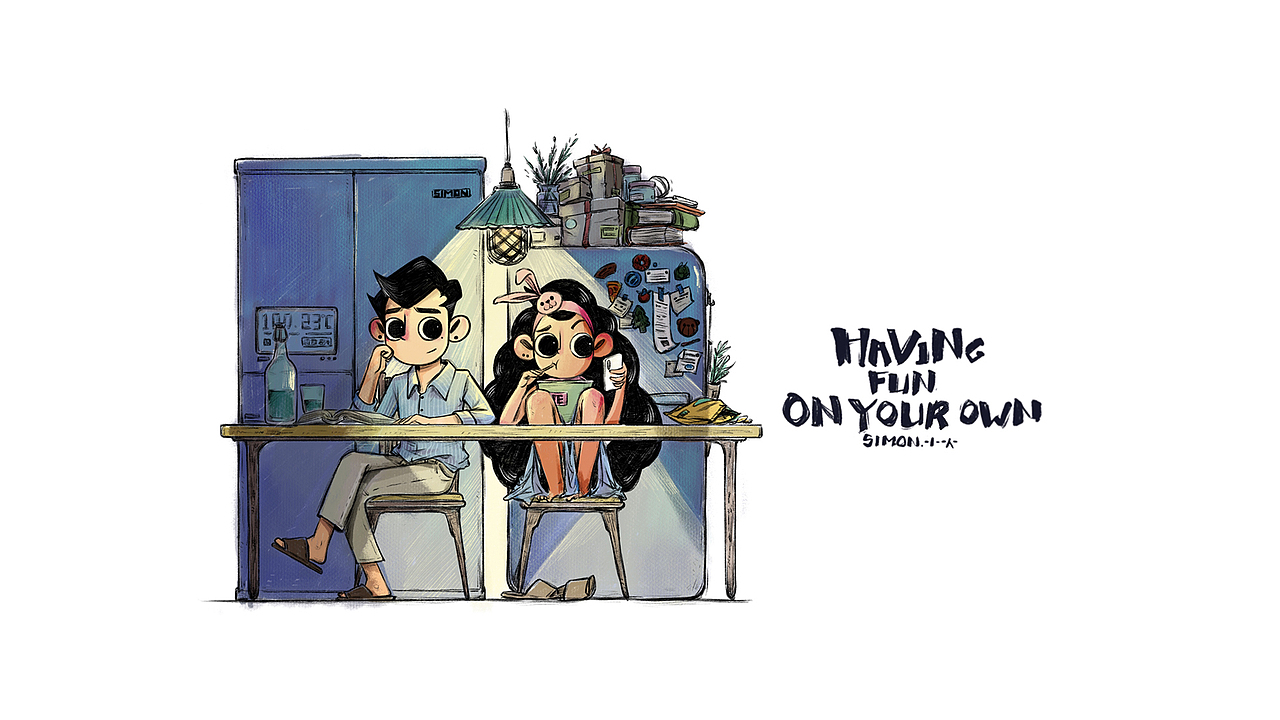 《Jenny & Paul》第一弹（图ZMTI2NDg5OTc2） - 商业插画 - 站酷设计师Simon小火原创素材 - 站酷ZCOOL