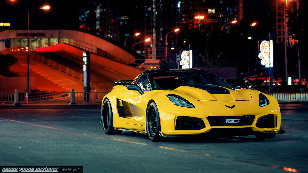 汽车摄影:雪佛兰 科尔维特 c7