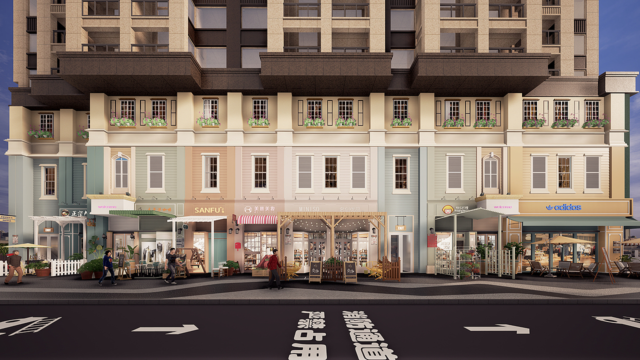 【小型综合体设计】时代城商业街设计（图ZMjIzOTA0NjYw） - 建筑设计 - 站酷设计师空间印象商业设计原创素材 - 站酷ZCOOL