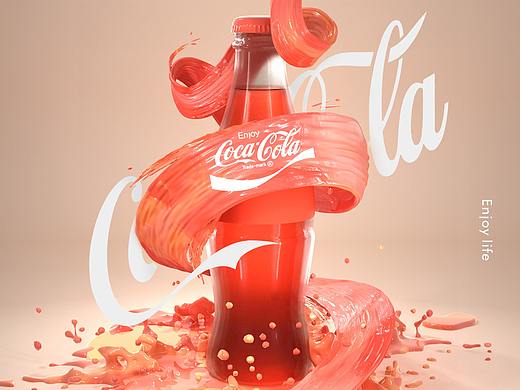 可口可樂水滴筆刷（個人主頁-ZNDgyNjc5NDA=） - 生活用品 - 站酷設(shè)計師Azi_X原創(chuàng)素材 - 站酷ZCOOL