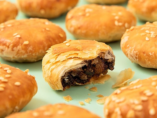 徽州糕点 黄山特产 蟹壳黄烧饼