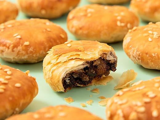 徽州糕点 黄山特产 蟹壳黄烧饼
