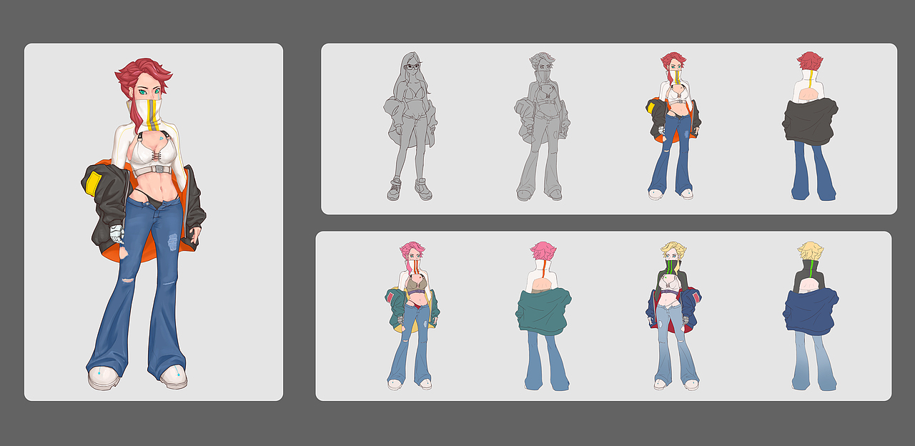 角色设计（图ZMTI0MTM0NjUy） - 游戏原画 - 站酷设计师M1koo33原创素材 - 站酷ZCOOL