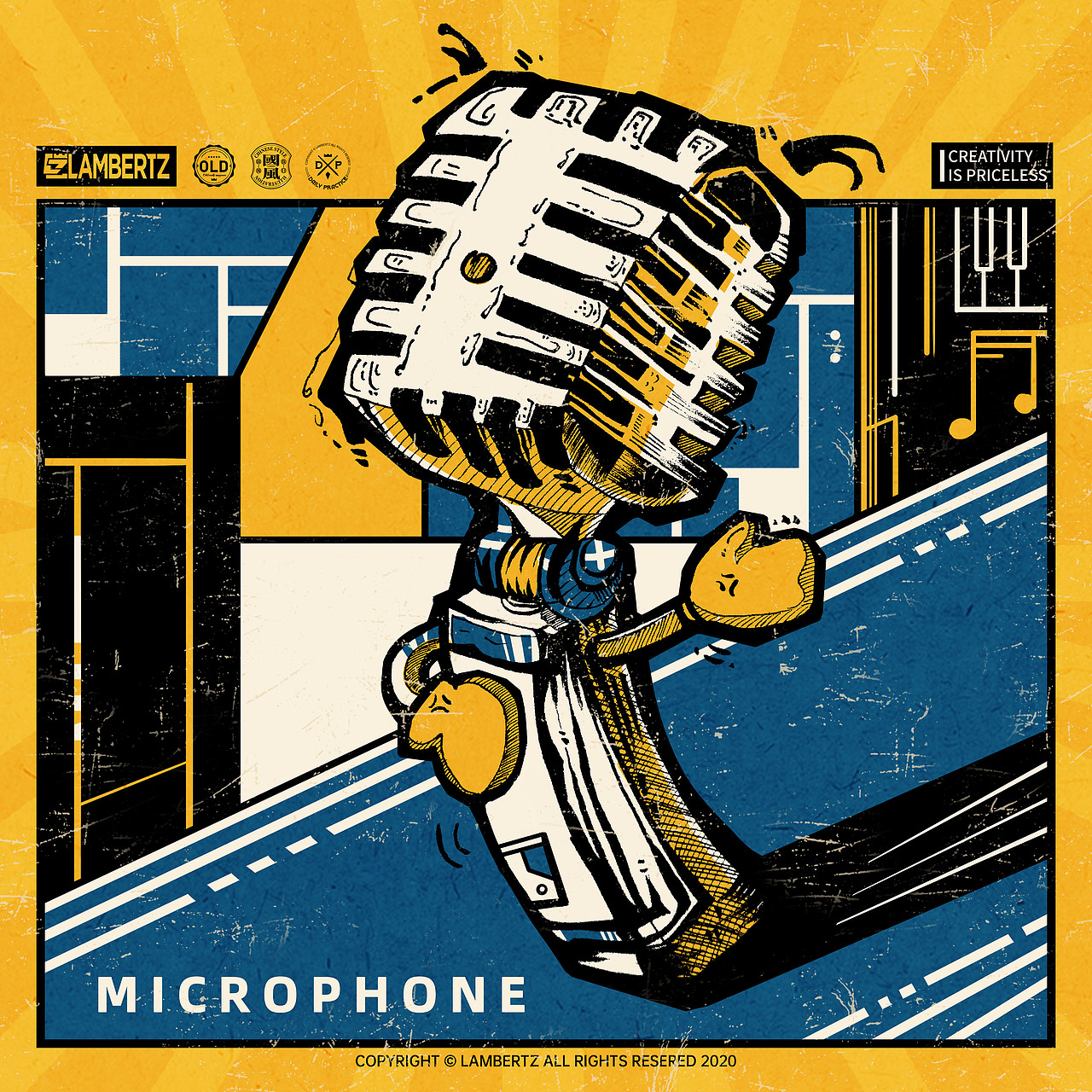 复古插画合集（图ZMTk2Njg4Mjc2） - 创作习作 - 站酷设计师画画的LAMBERTZ原创素材 - 站酷ZCOOL