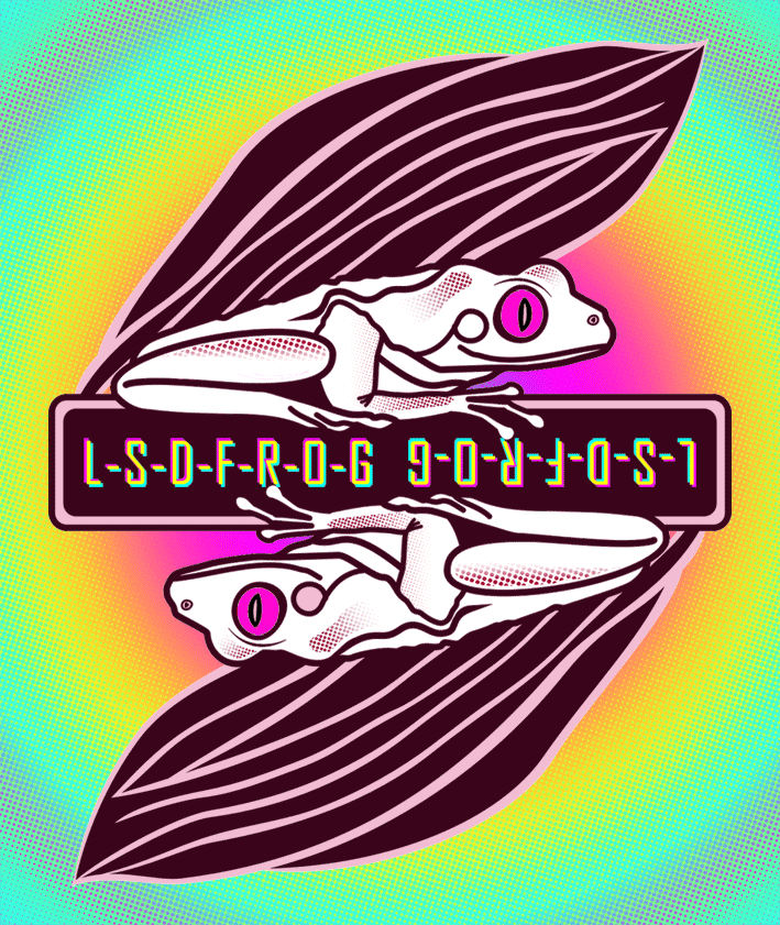 迷幻蛙 L-S-D Frog （GIF）（图ZMzEwOTE0MjQ=） - 图案 - 站酷设计师斑点乌鸦原创素材 - 站酷ZCOOL