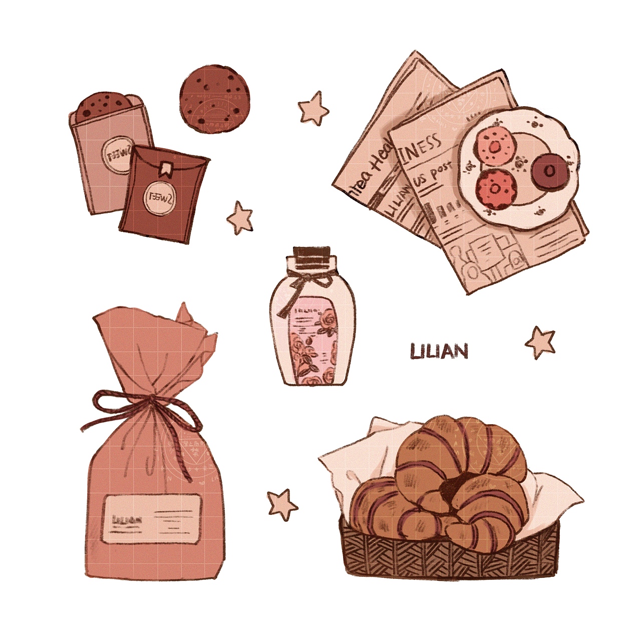 可可爱爱贴纸手帐小物～