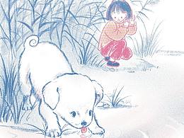 儿童文学图书插画《躲猫猫》