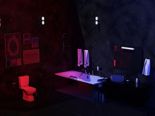 厕所-C4D（个人主页-ZMzQ3MTkxNjg=） - 其他空间 - 站酷设计师___尛柒丶原创素材 - 站酷ZCOOL