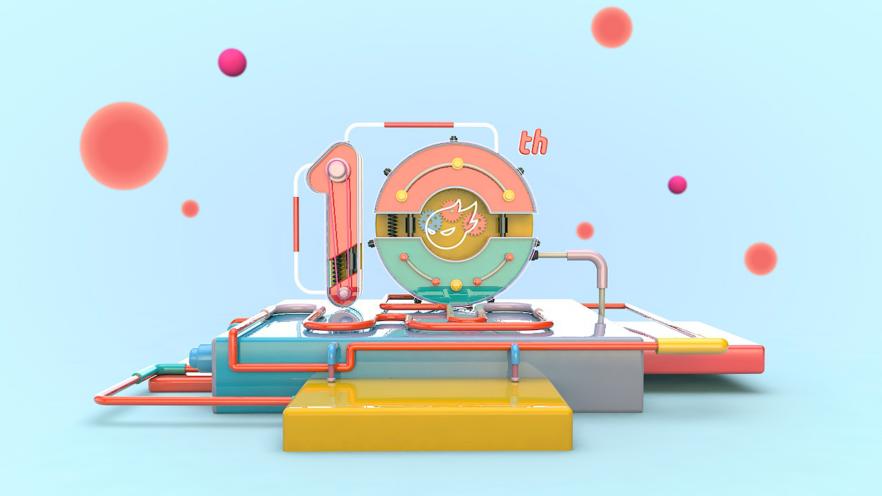 10周年临摹 c4d作品