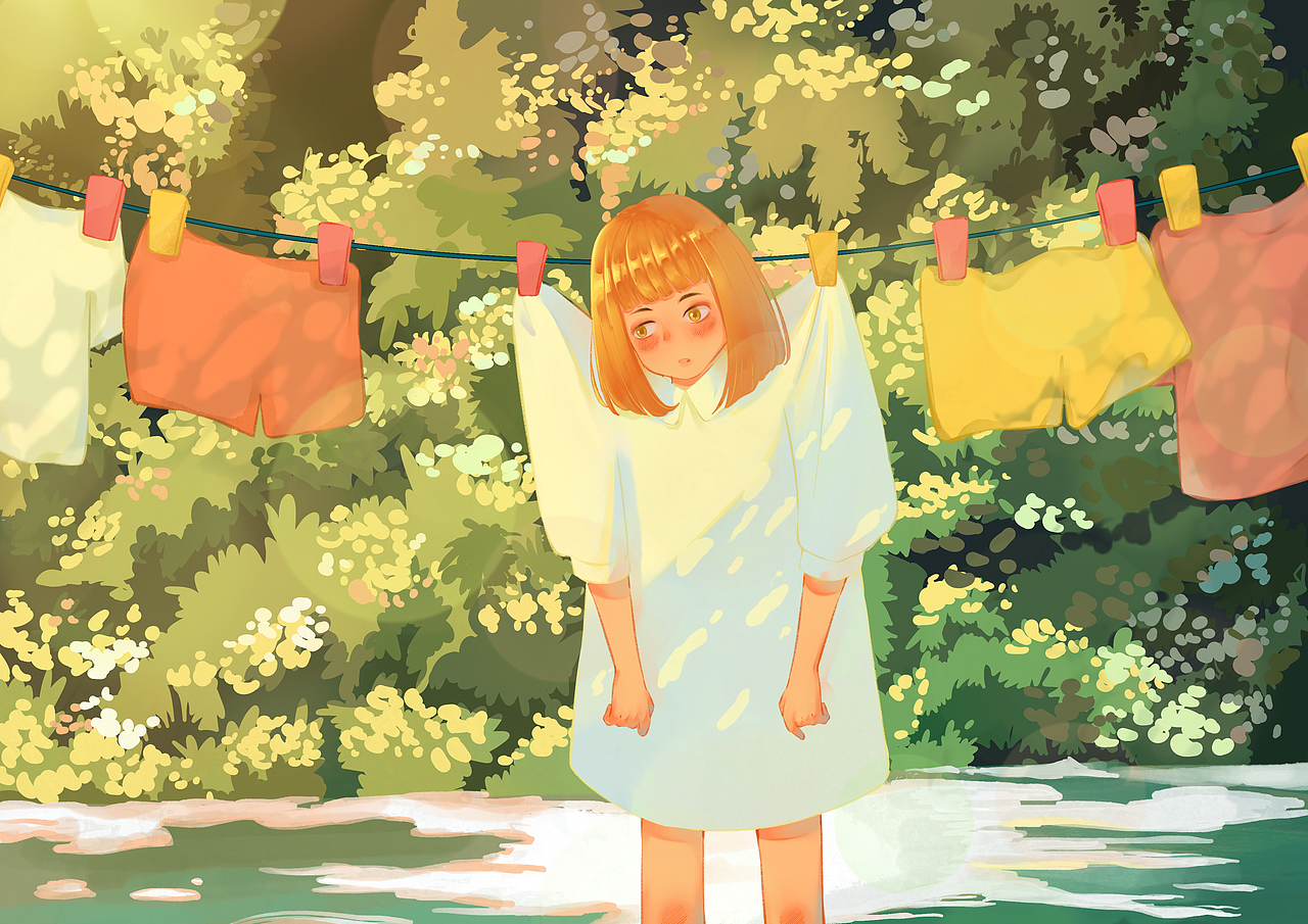 《平凡的生活》（图ZMzAxMzM5MTI4） - 艺术插画 - 站酷设计师张快快ya原创素材 - 站酷ZCOOL