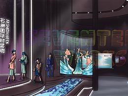 展示设计思路线稿