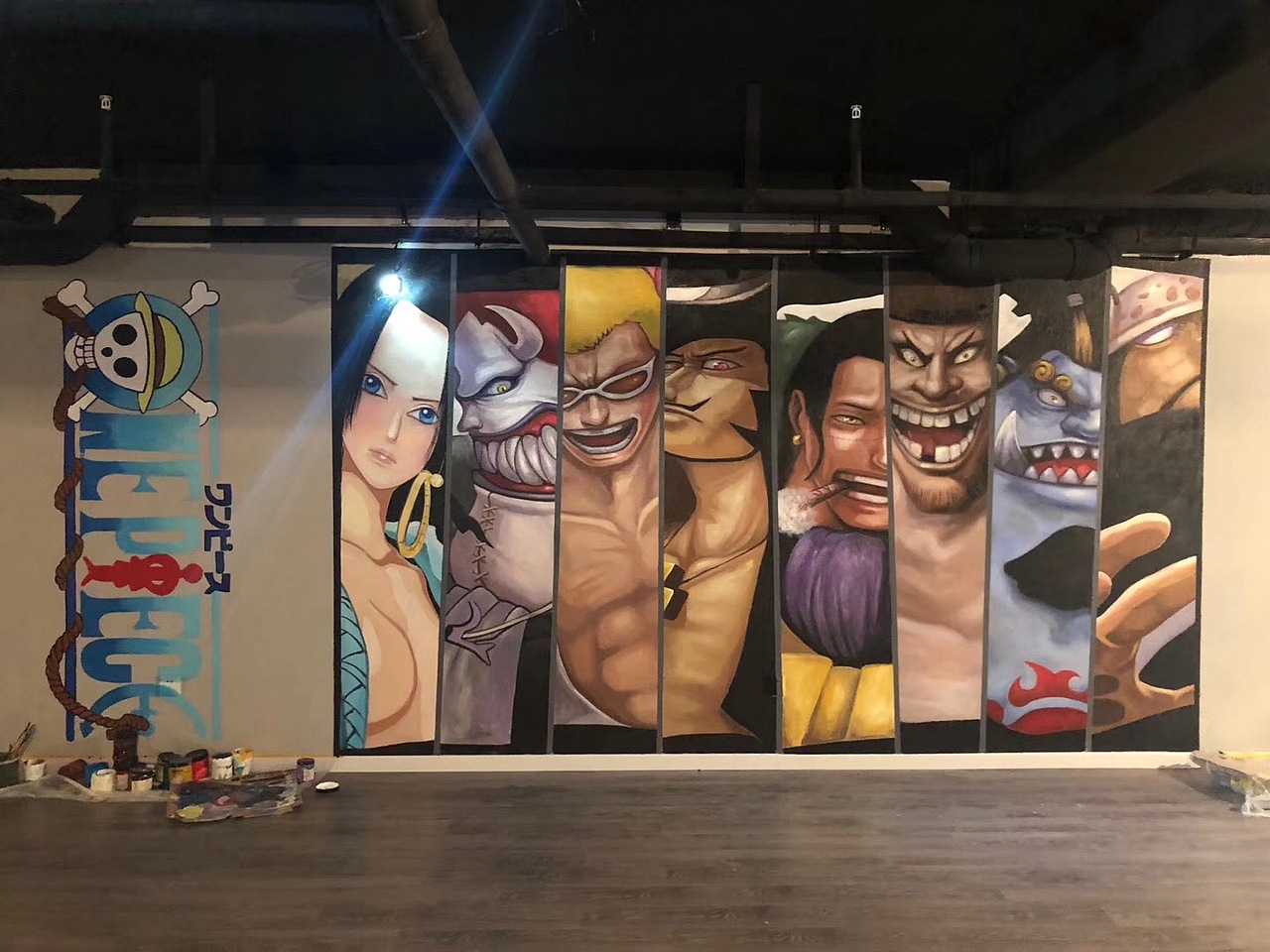 海贼王主题咖啡厅—室内公共区域主题彩绘