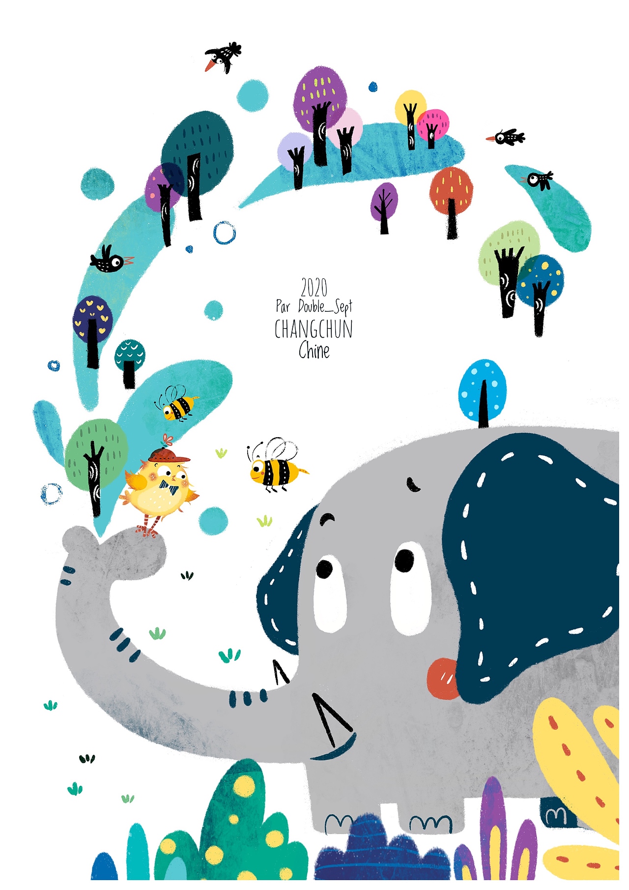 2020年第二季度部分板绘儿童插图案例汇总