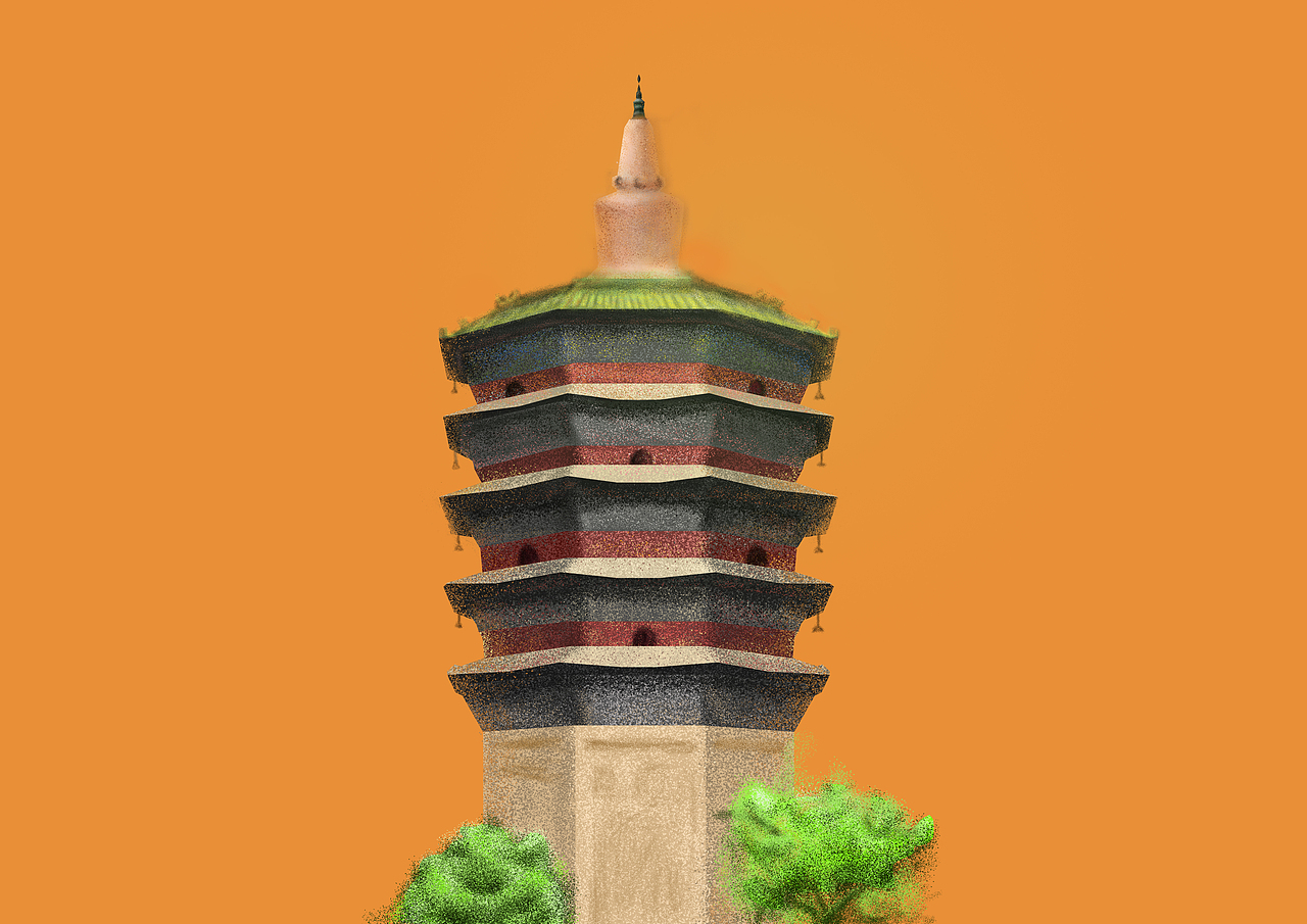 安陽美食建筑小插畫（圖ZMTYzMDk0MzMy） - 創(chuàng)作習(xí)作 - 站酷設(shè)計(jì)師Z08501882原創(chuàng)素材 - 站酷ZCOOL