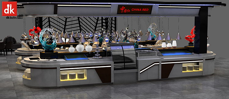 深圳迪克自助餐台餐厅设备厂家直销 自助餐厅设计配套