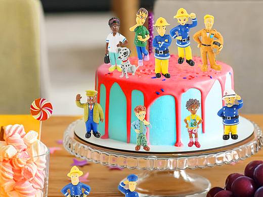 消防员蛋糕装饰