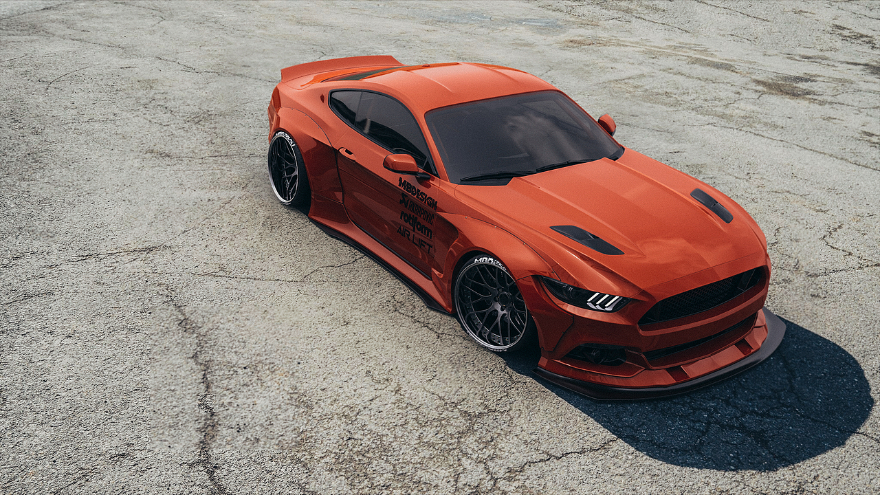 MBYTE 福特野马 宽体套件 从设计到实车