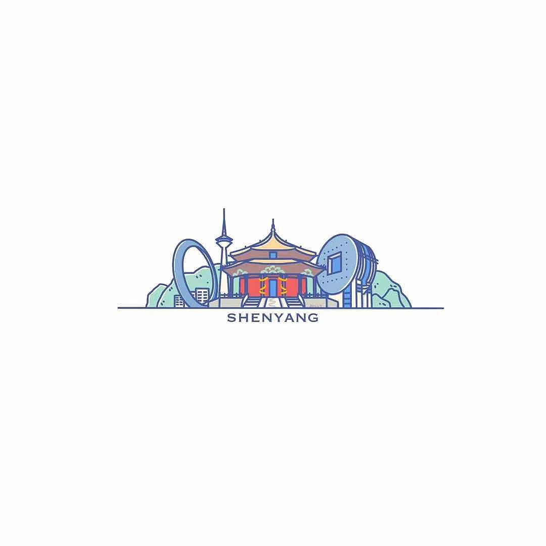 原创城市建筑扁平插画（图ZMjUwMDAyNDE2） - 商业插画 - 站酷设计师JOLLY欢声蕾语原创素材 - 站酷ZCOOL
