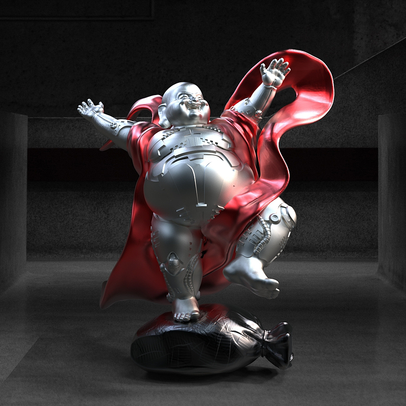 雕塑｜作品《欢喜佛》（图ZMzYyMzUzNTEy） - 雕塑 - 站酷设计师周章雕塑原创素材 - 站酷ZCOOL